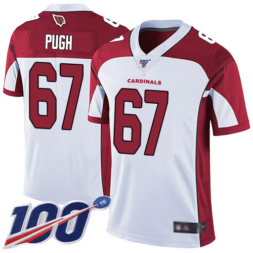 Arizona Cardinals Limited White Men Justin Pugh Road Jersey NFL Football #67 100th Season Vapor Untouchable->arizona cardinals->NFL Jersey